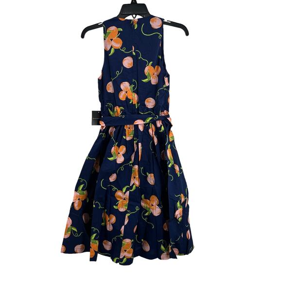 ModCloth Sweet Peaches Instant Energy Faux-Wrap‎ Dress Size 0 New
